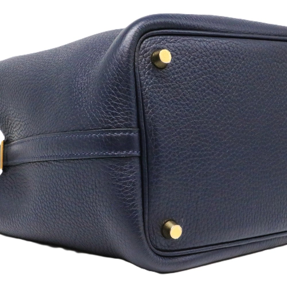 【リユース品】 エルメス HERMES バッグ ハンドバッグ ピコタンロックPM ブルーインディゴ/シルバー金具 【お取り寄せ】