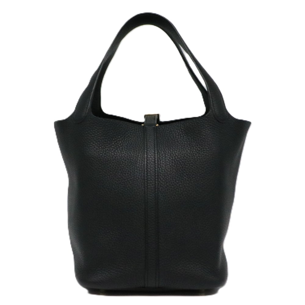 【リユース品】 エルメス HERMES バッグ ハンドバッグ ピコタンロックMM ブラック/ゴールド金具 【お取り寄せ】