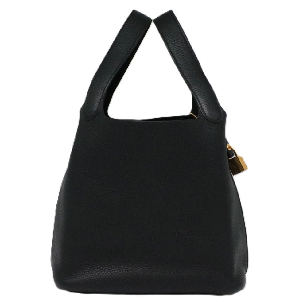 【リユース品】 エルメス HERMES バッグ ハンドバッグ ピコタンロックMM ブラック/ゴールド金具 【お取り寄せ】