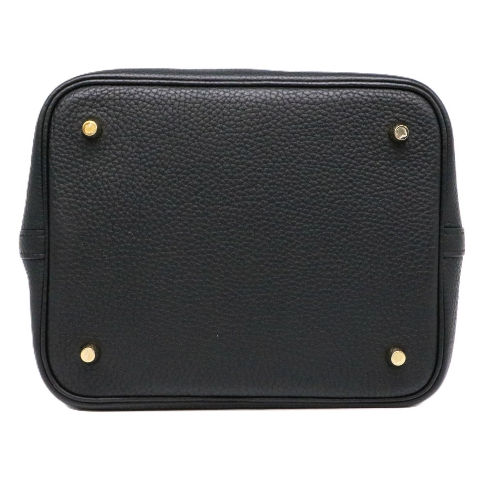 【リユース品】 エルメス HERMES バッグ ハンドバッグ ピコタンロックMM ブラック/ゴールド金具 【お取り寄せ】