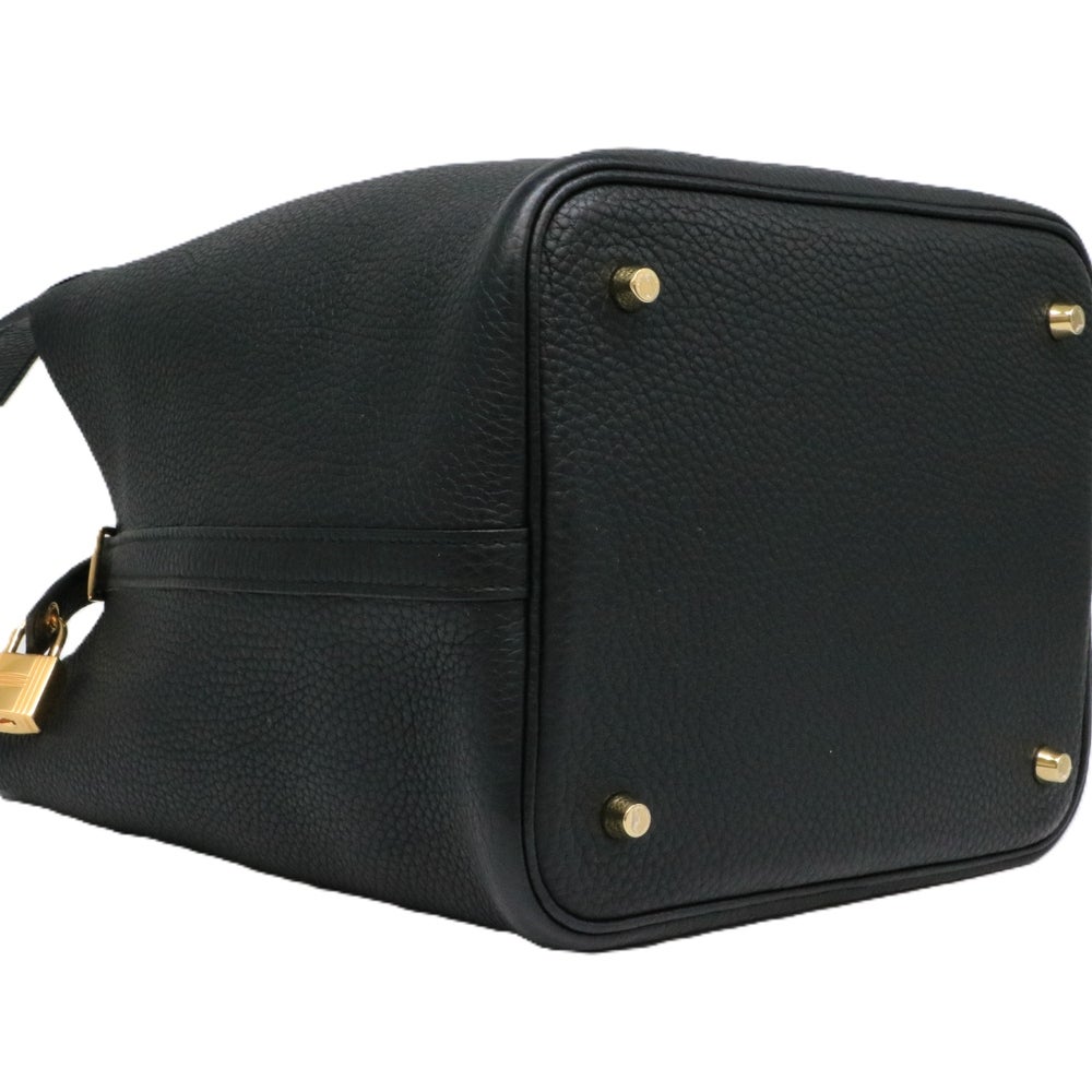 【リユース品】 エルメス HERMES バッグ ハンドバッグ ピコタンロックMM ブラック/ゴールド金具 【お取り寄せ】