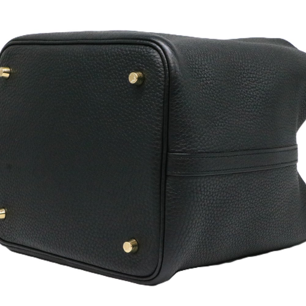 【リユース品】 エルメス HERMES バッグ ハンドバッグ ピコタンロックMM ブラック/ゴールド金具 【お取り寄せ】