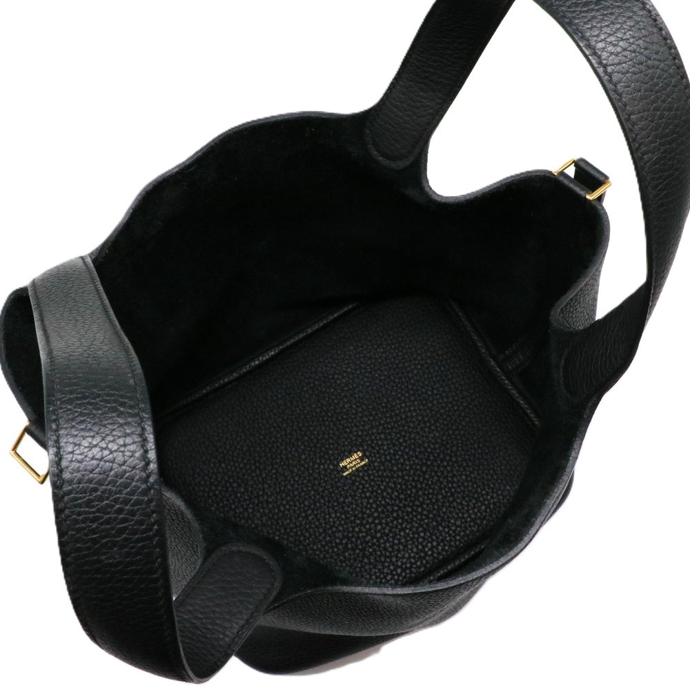 【リユース品】 エルメス HERMES バッグ ハンドバッグ ピコタンロックMM ブラック/ゴールド金具 【お取り寄せ】