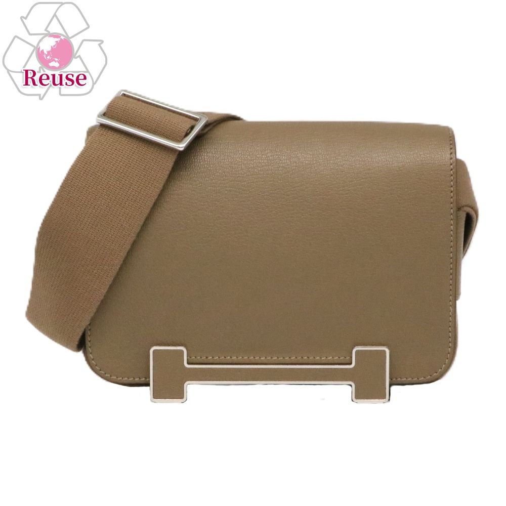 【リユース品】 エルメス HERMES バッグ ショルダーバッグ ゲタ エトゥープ/シルバー金具 【お取り寄せ】