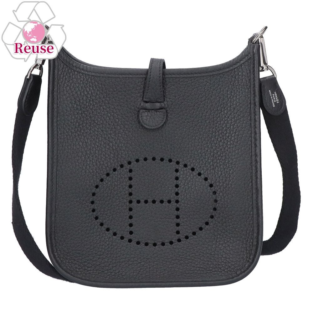 【リユース品】 エルメス HERMES バッグ ショルダーバッグ エヴリンTPM ブラック/シルバー金具 【お取り寄せ】