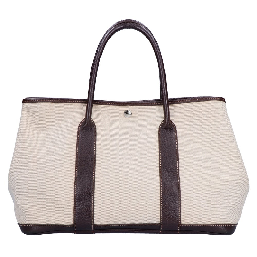 【リユース品】 エルメス HERMES バッグ ハンドバッグ ガーデンパーティ PM ベージュ系 【お取り寄せ】