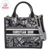 【リユース品】 ディオール DIOR バッグ トートバッグ ブックトートスモール ブラック/ホワイト 【お取り寄せ】