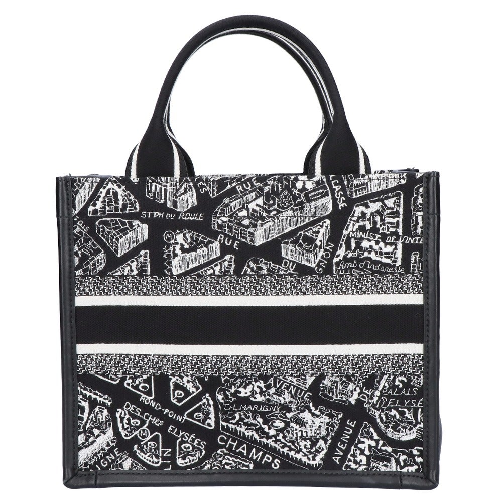 【リユース品】 ディオール DIOR バッグ トートバッグ ブックトートスモール ブラック/ホワイト 【お取り寄せ】
