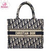 【リユース品】 ディオール DIOR バッグ トートバッグ ブックトートスモール ネイビー/ベージュ 【お取り寄せ】