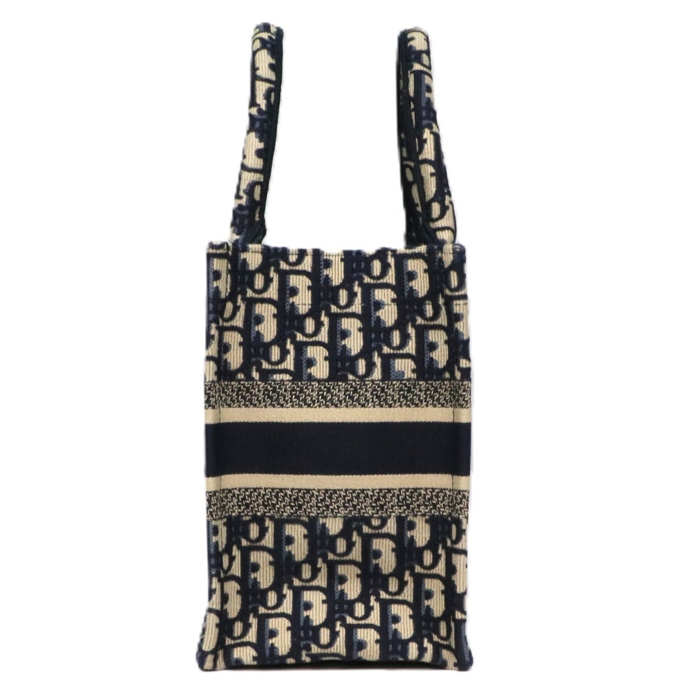 【リユース品】 ディオール DIOR バッグ トートバッグ ブックトートスモール ネイビー/ベージュ 【お取り寄せ】