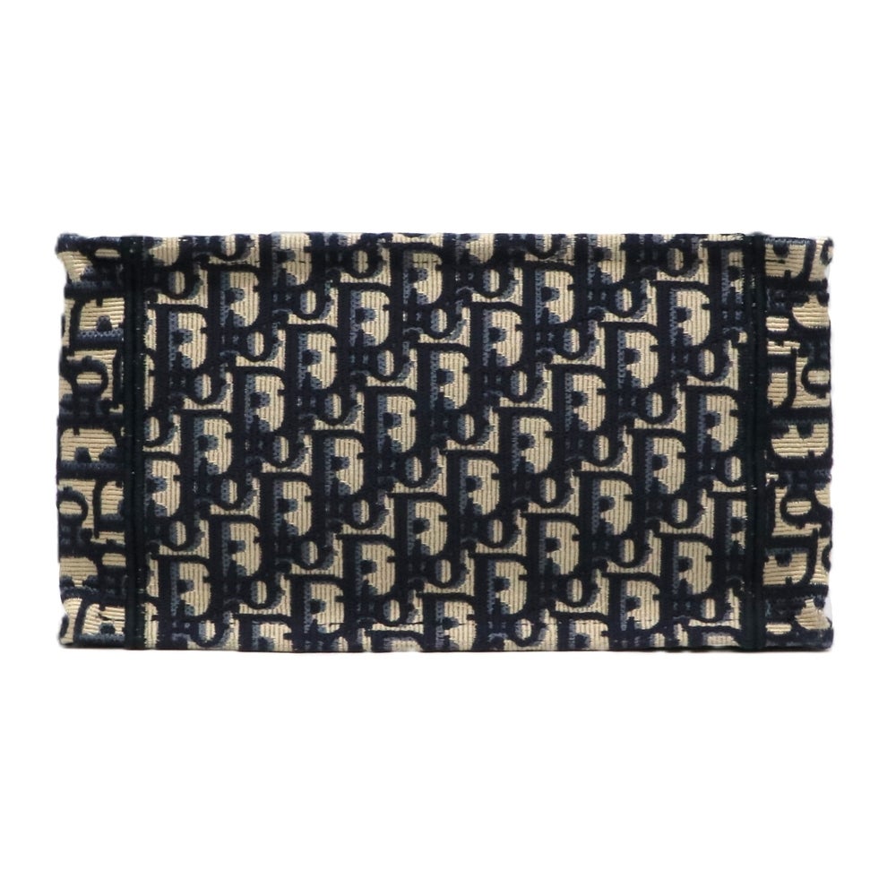 【リユース品】 ディオール DIOR バッグ トートバッグ ブックトートスモール ネイビー/ベージュ 【お取り寄せ】