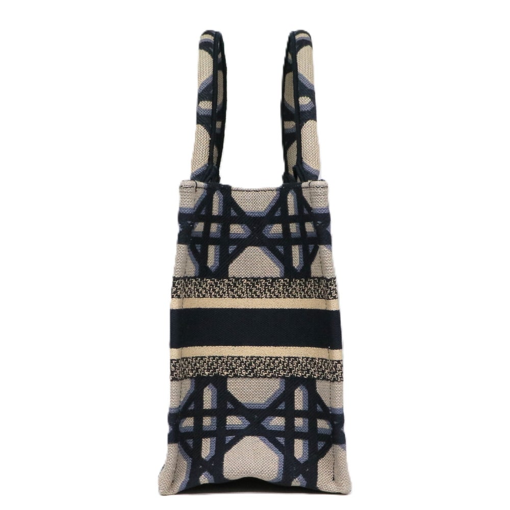 【リユース品】 ディオール DIOR バッグ トートバッグ ブックトートスモール ネイビー/ベージュ 【お取り寄せ】