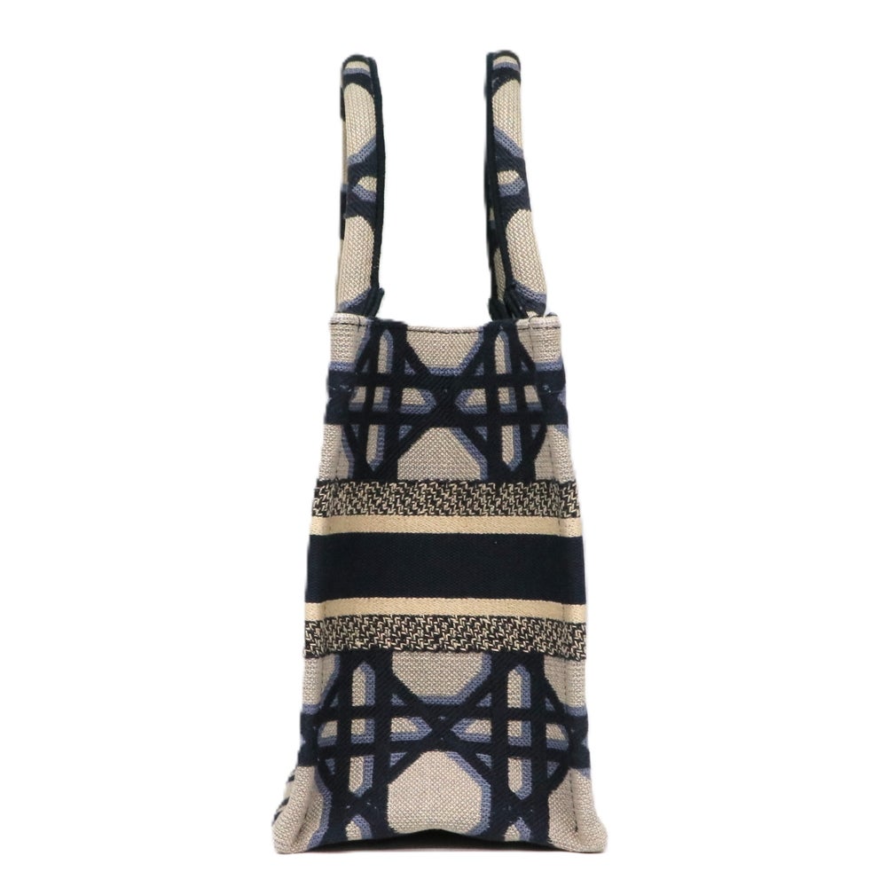 【リユース品】 ディオール DIOR バッグ トートバッグ ブックトートスモール ネイビー/ベージュ 【お取り寄せ】