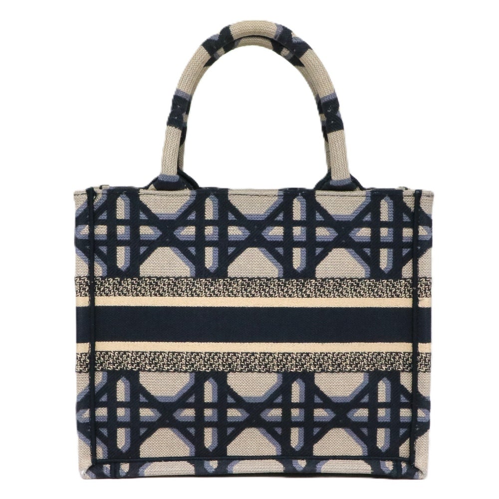 【リユース品】 ディオール DIOR バッグ トートバッグ ブックトートスモール ネイビー/ベージュ 【お取り寄せ】