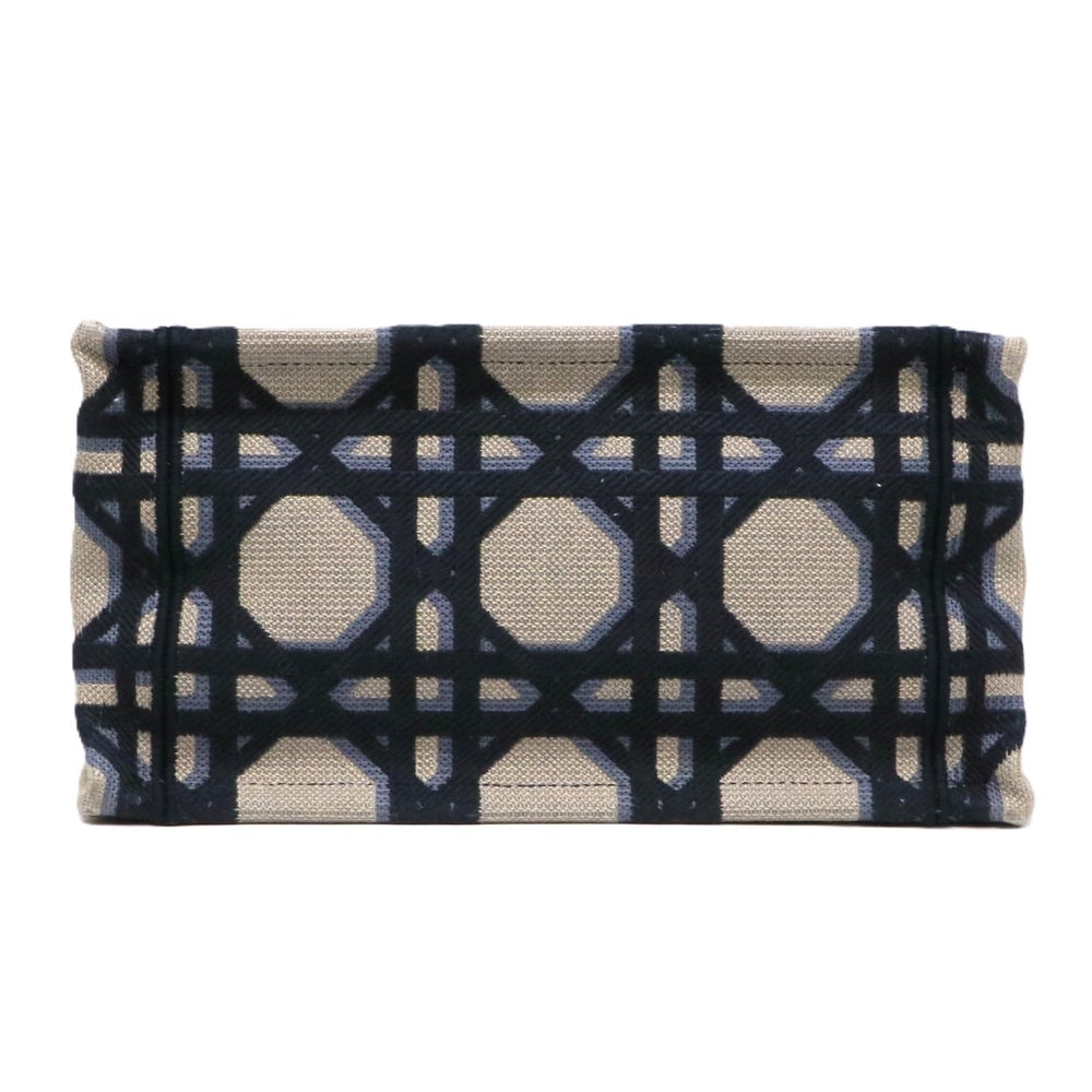 【リユース品】 ディオール DIOR バッグ トートバッグ ブックトートスモール ネイビー/ベージュ 【お取り寄せ】