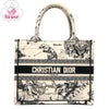 【リユース品】 ディオール DIOR バッグ トートバッグ ブックトートスモール ホワイト/ブラック 【お取り寄せ】