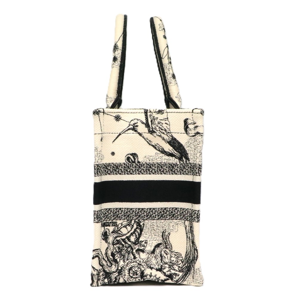 【リユース品】 ディオール DIOR バッグ トートバッグ ブックトートスモール ホワイト/ブラック 【お取り寄せ】