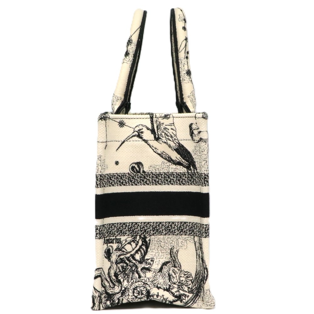 【リユース品】 ディオール DIOR バッグ トートバッグ ブックトートスモール ホワイト/ブラック 【お取り寄せ】
