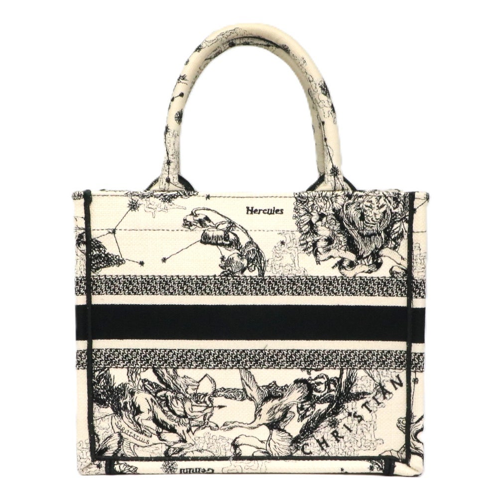 【リユース品】 ディオール DIOR バッグ トートバッグ ブックトートスモール ホワイト/ブラック 【お取り寄せ】