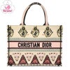 【リユース品】 ディオール DIOR バッグ トートバッグ ブックトート　ミディアム ベージュ系 【お取り寄せ】