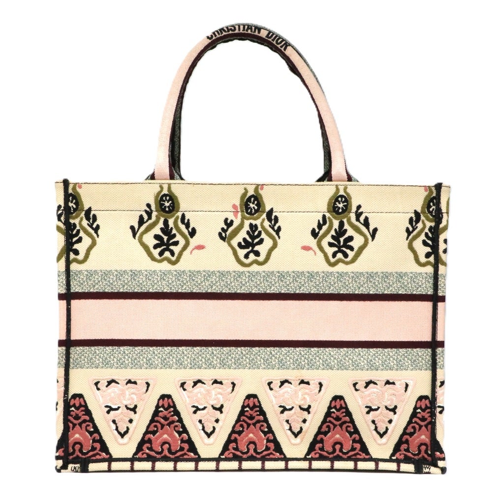 【リユース品】 ディオール DIOR バッグ トートバッグ ブックトート　ミディアム ベージュ系 【お取り寄せ】