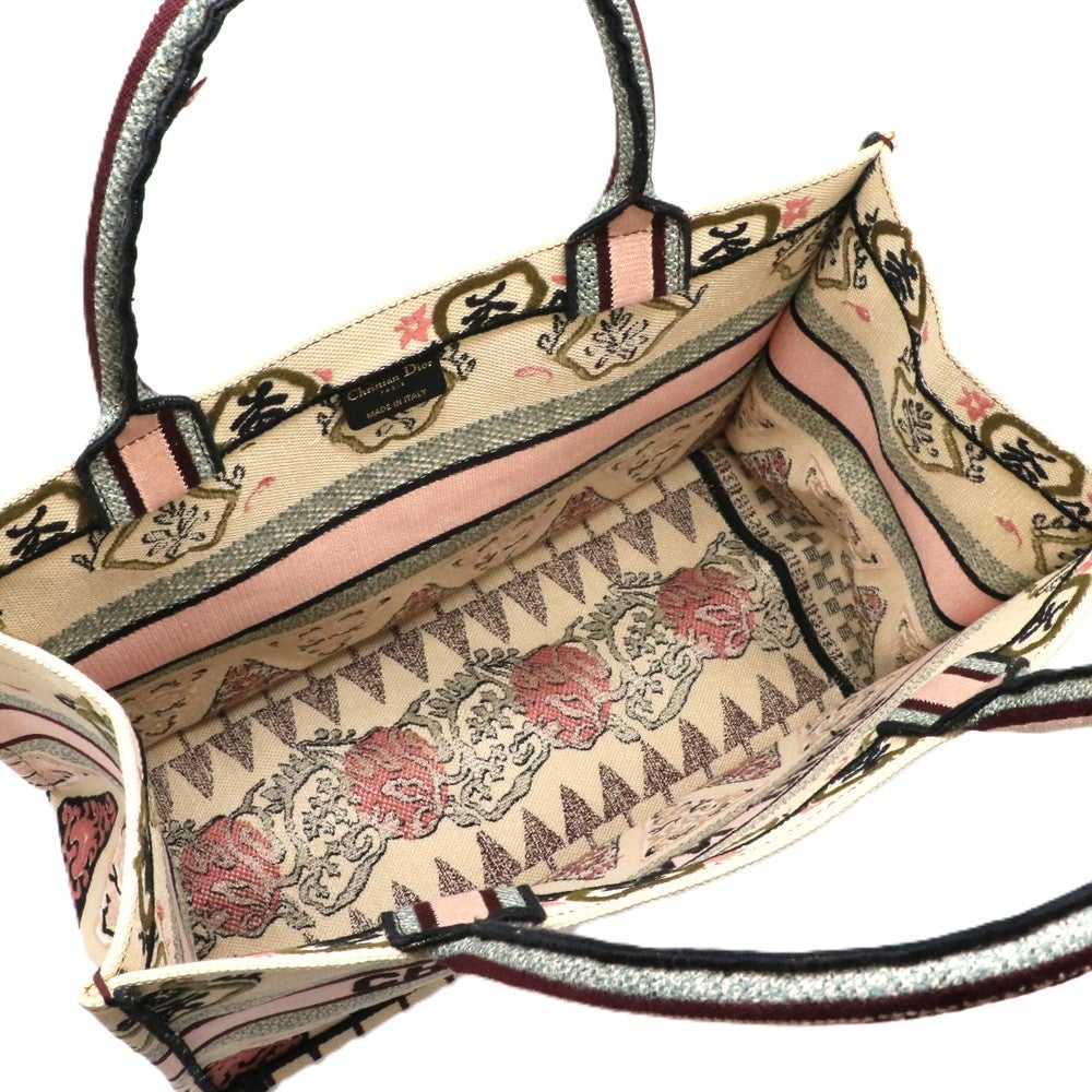 【リユース品】 ディオール DIOR バッグ トートバッグ ブックトート　ミディアム ベージュ系 【お取り寄せ】