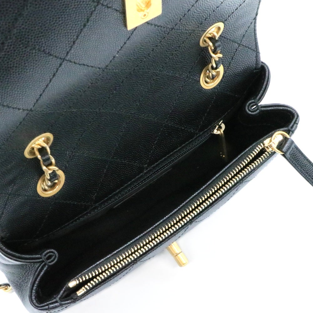 【リユース品】 シャネル CHANEL バッグ ショルダーバッグ チェーンアラウンド フラップバッグ AS0371 ブラック/ゴールド金具 【お取り寄せ】