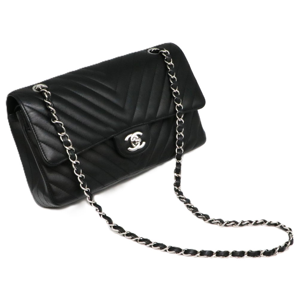 【リユース品】 シャネル CHANEL バッグ ショルダーバッグ チェーンショルダー A01112 ブラック/シルバー金具 【お取り寄せ】