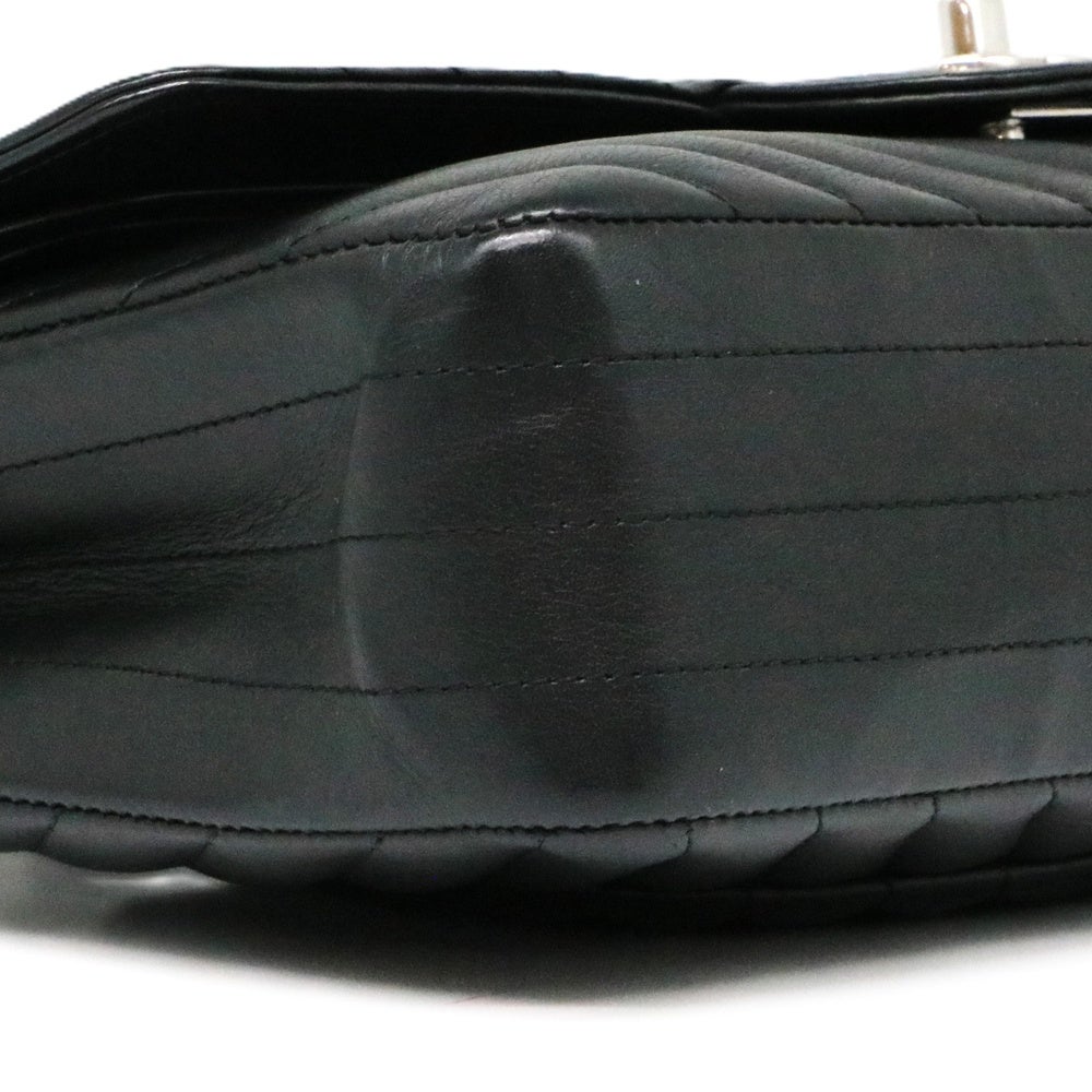 【リユース品】 シャネル CHANEL バッグ ショルダーバッグ チェーンショルダー A01112 ブラック/シルバー金具 【お取り寄せ】