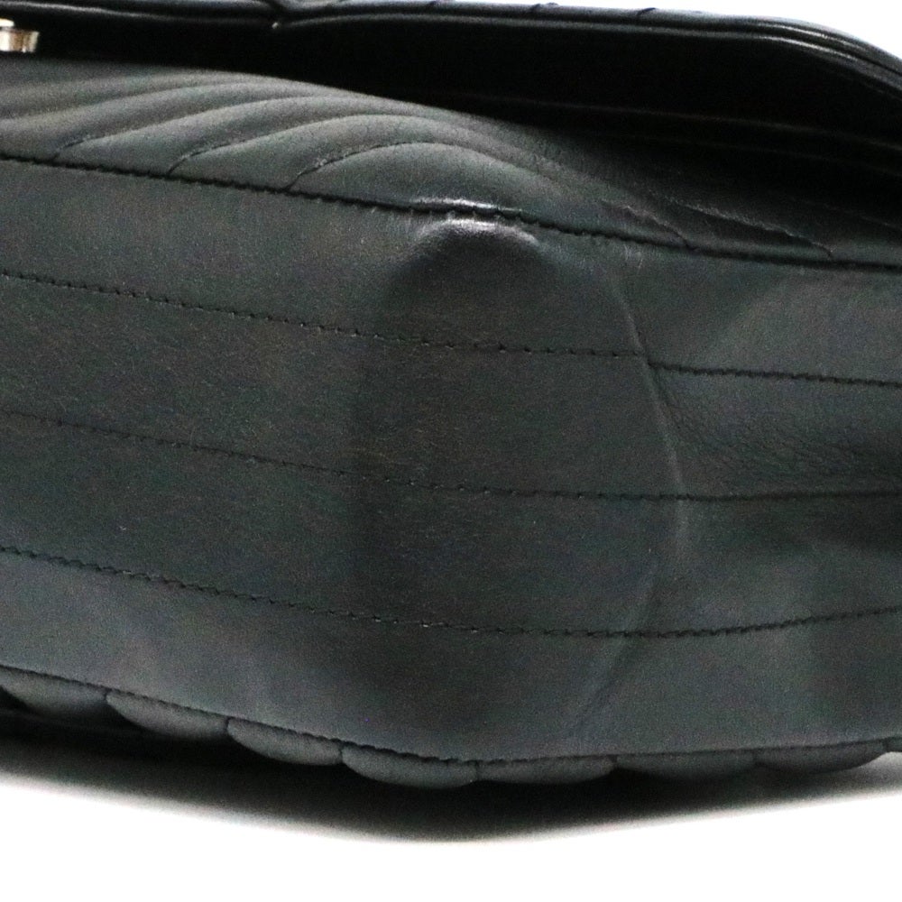【リユース品】 シャネル CHANEL バッグ ショルダーバッグ チェーンショルダー A01112 ブラック/シルバー金具 【お取り寄せ】