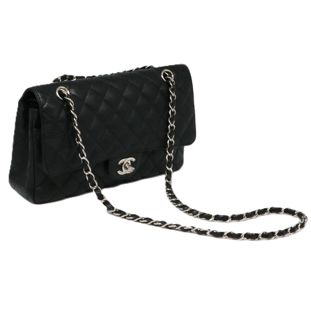 【リユース品】 シャネル CHANEL バッグ ショルダーバッグ チェーンショルダー A01112 ブラック/シルバー金具 【お取り寄せ】