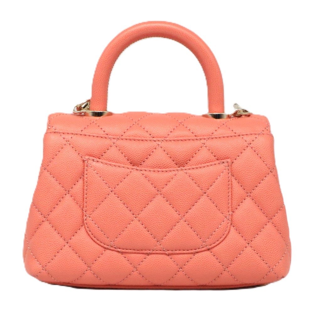 【リユース品】 シャネル CHANEL バッグ 2WAYバッグ トップハンドル チェーンショルダーバッグ AS2215 ピンク/ゴールド金具 【お取り寄せ】
