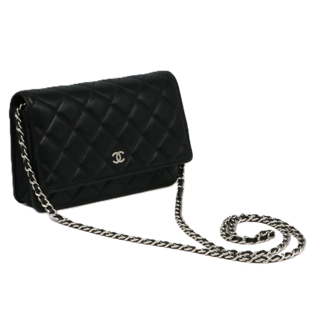 【リユース品】 シャネル CHANEL バッグ ショルダーウォレット チェーンウォレット A33814 ブラック/シルバー金具 【お取り寄せ】