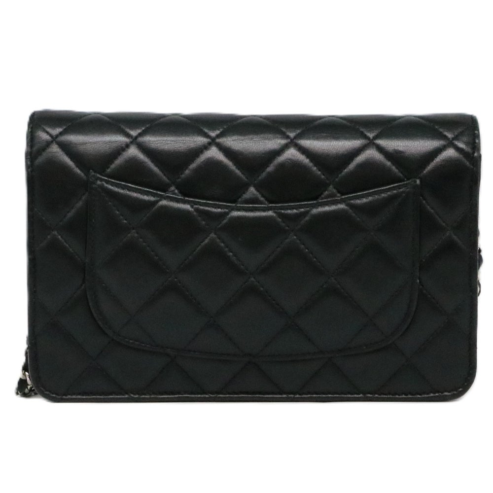 【リユース品】 シャネル CHANEL バッグ ショルダーウォレット チェーンウォレット A33814 ブラック/シルバー金具 【お取り寄せ】