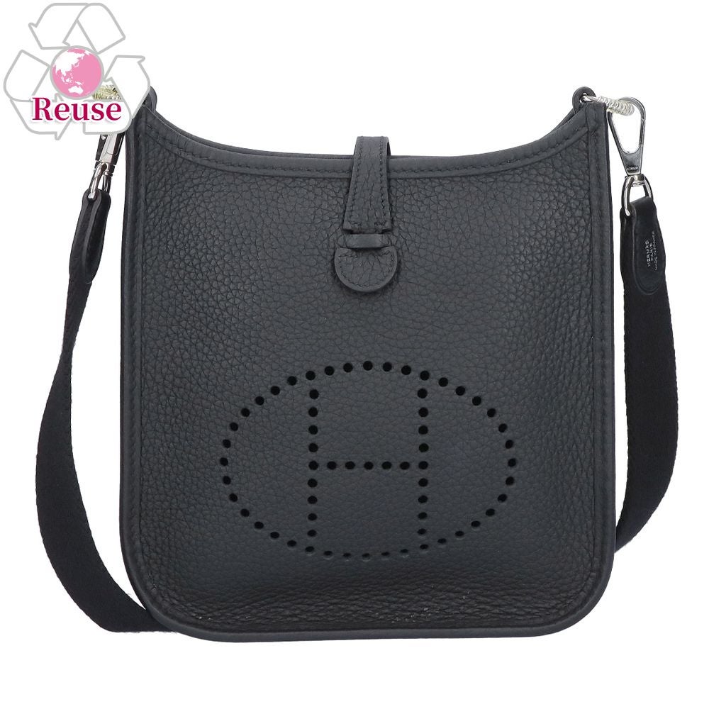 【リユース品】 エルメス HERMES バッグ ショルダーバッグ エヴリンTPM ブラック/シルバー金具 【お取り寄せ】