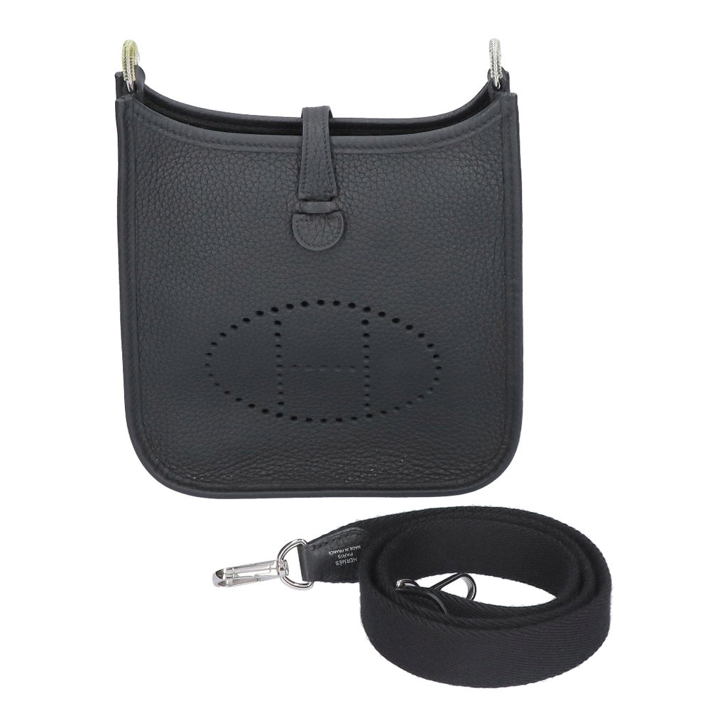 【リユース品】 エルメス HERMES バッグ ショルダーバッグ エヴリンTPM ブラック/シルバー金具 【お取り寄せ】