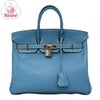 【リユース品】 エルメス HERMES バッグ ハンドバッグ バーキン25 ブルージーン/シルバー金具 【お取り寄せ】