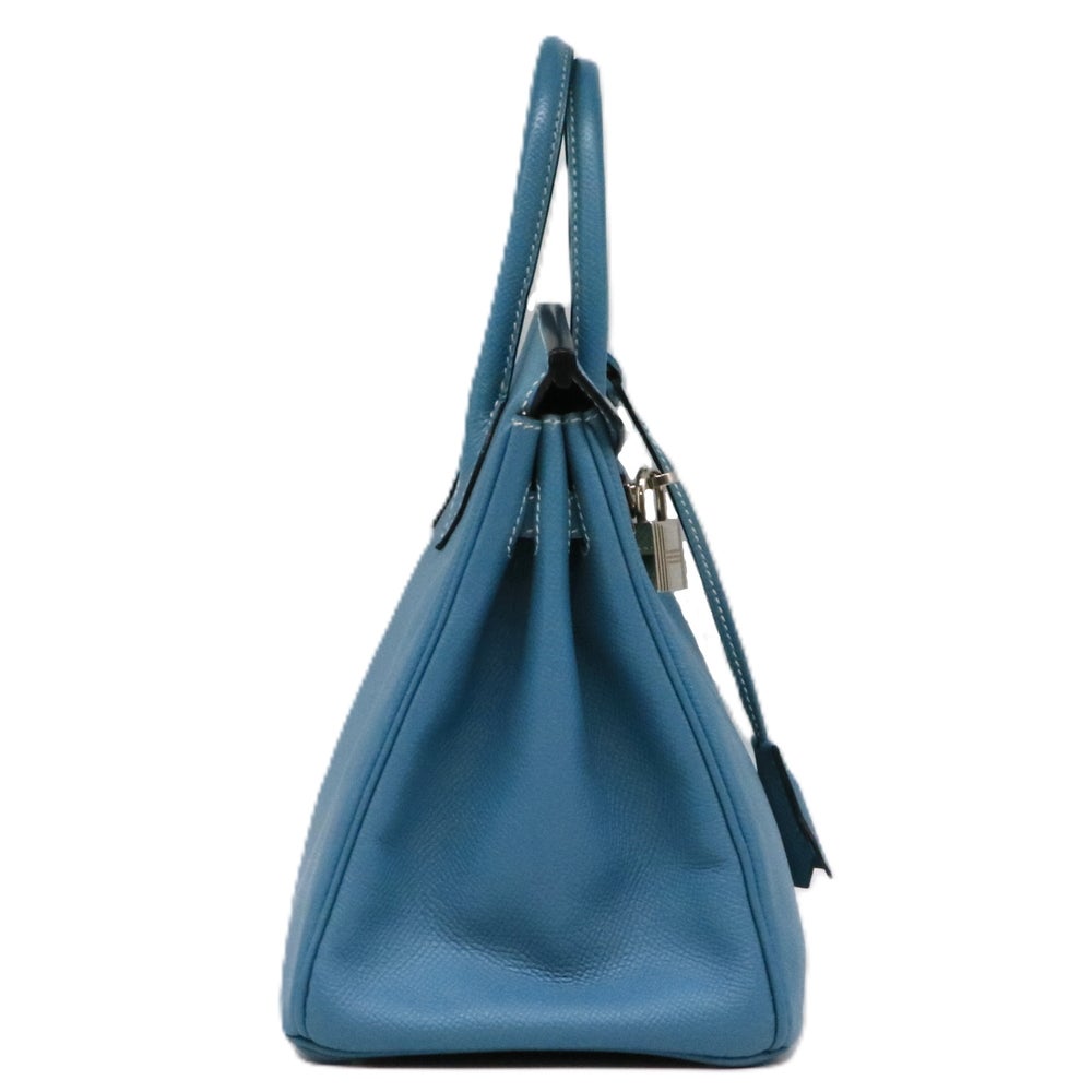 【リユース品】 エルメス HERMES バッグ ハンドバッグ バーキン25 ブルージーン/シルバー金具 【お取り寄せ】