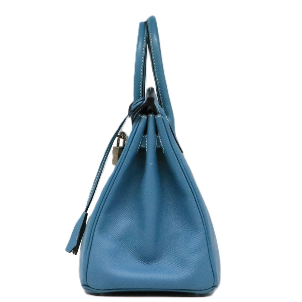 【リユース品】 エルメス HERMES バッグ ハンドバッグ バーキン25 ブルージーン/シルバー金具 【お取り寄せ】