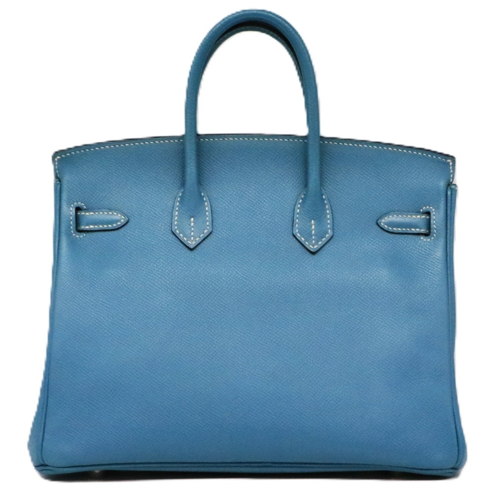 【リユース品】 エルメス HERMES バッグ ハンドバッグ バーキン25 ブルージーン/シルバー金具 【お取り寄せ】