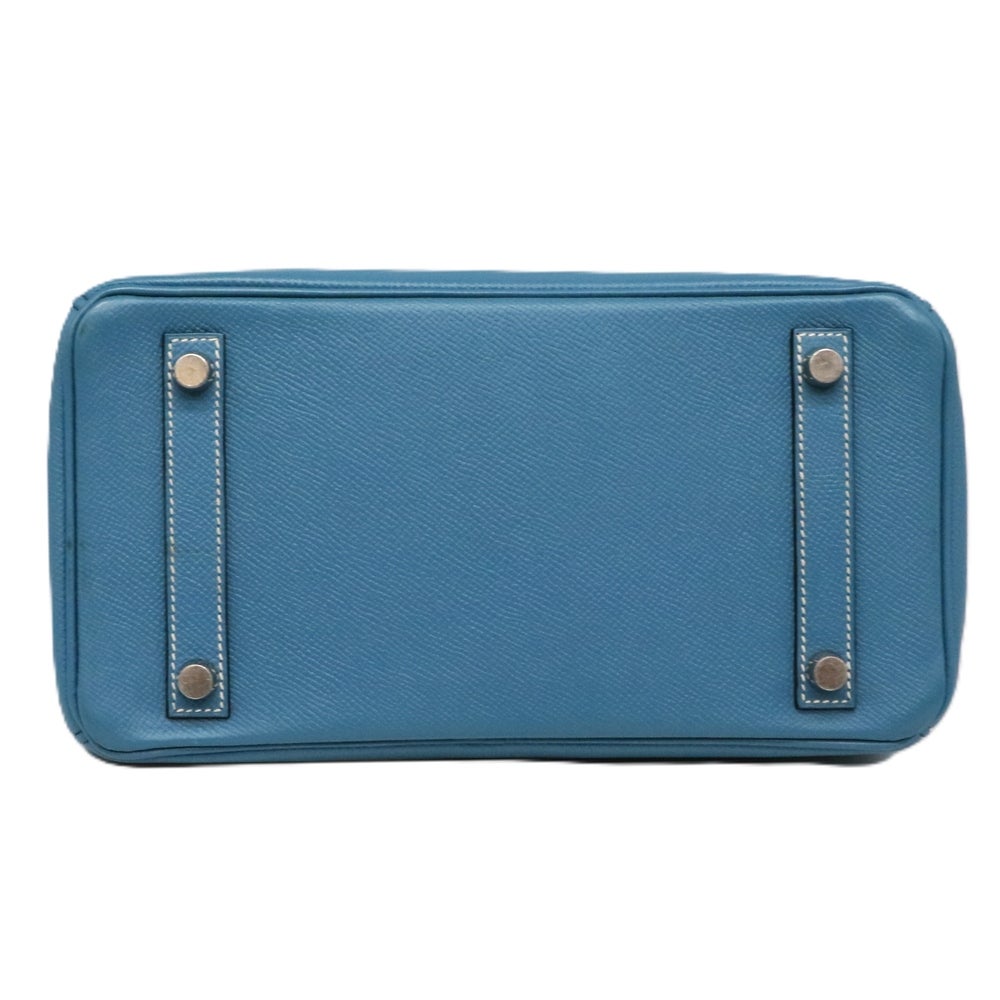 【リユース品】 エルメス HERMES バッグ ハンドバッグ バーキン25 ブルージーン/シルバー金具 【お取り寄せ】