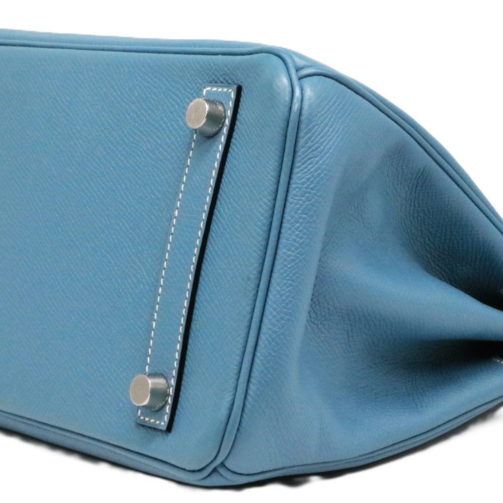 【リユース品】 エルメス HERMES バッグ ハンドバッグ バーキン25 ブルージーン/シルバー金具 【お取り寄せ】