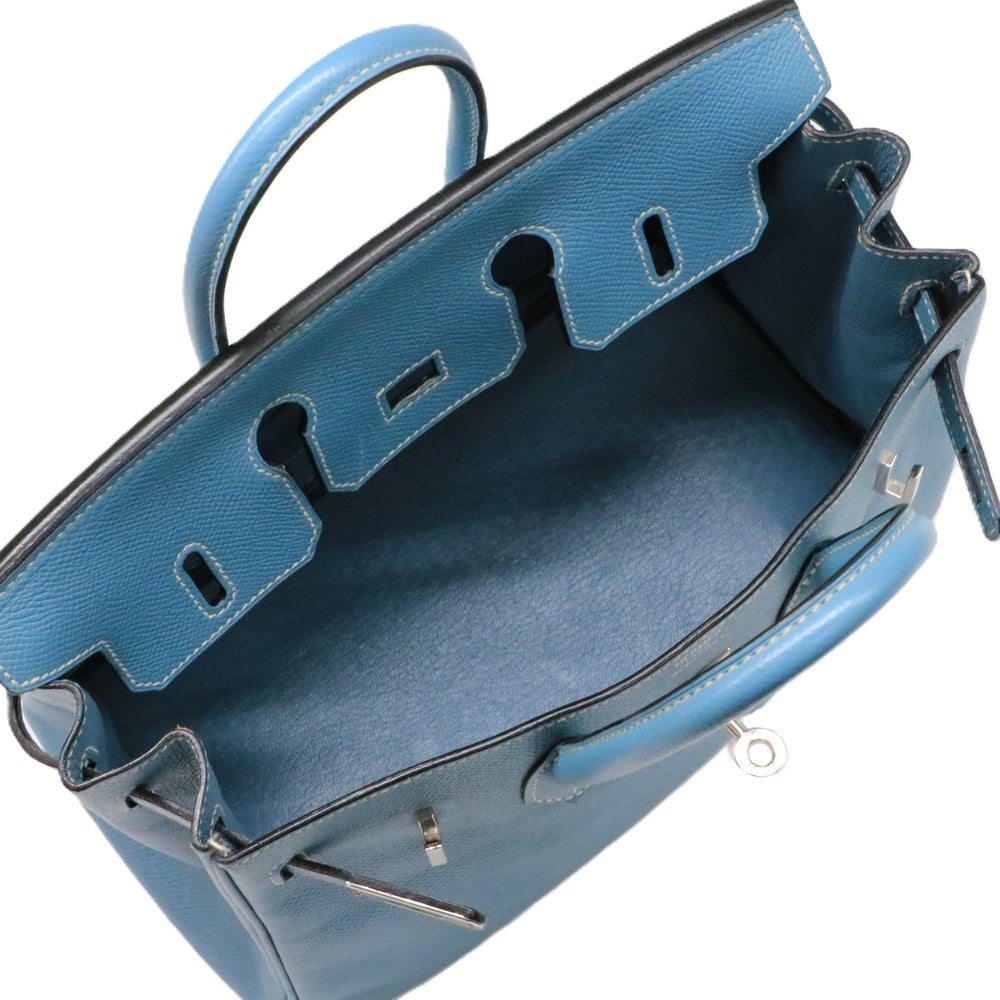 【リユース品】 エルメス HERMES バッグ ハンドバッグ バーキン25 ブルージーン/シルバー金具 【お取り寄せ】