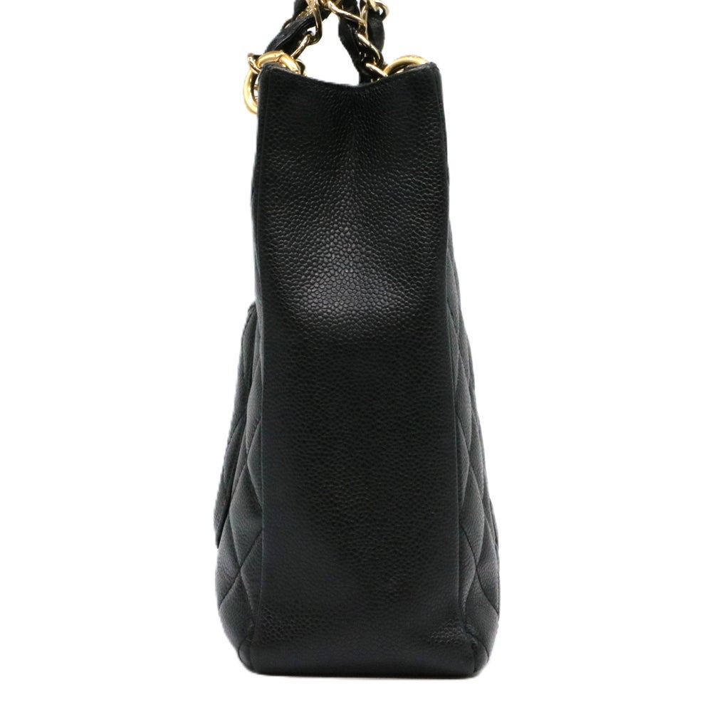 【リユース品】 シャネル CHANEL バッグ トートバッグ PSTチェーントートバッグ ブラック/ゴールド金具 【お取り寄せ】