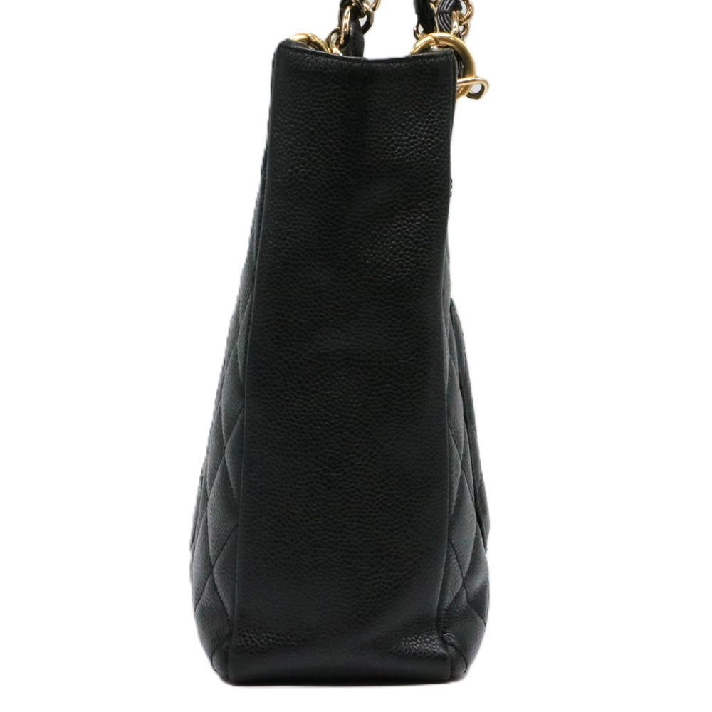 【リユース品】 シャネル CHANEL バッグ トートバッグ PSTチェーントートバッグ ブラック/ゴールド金具 【お取り寄せ】