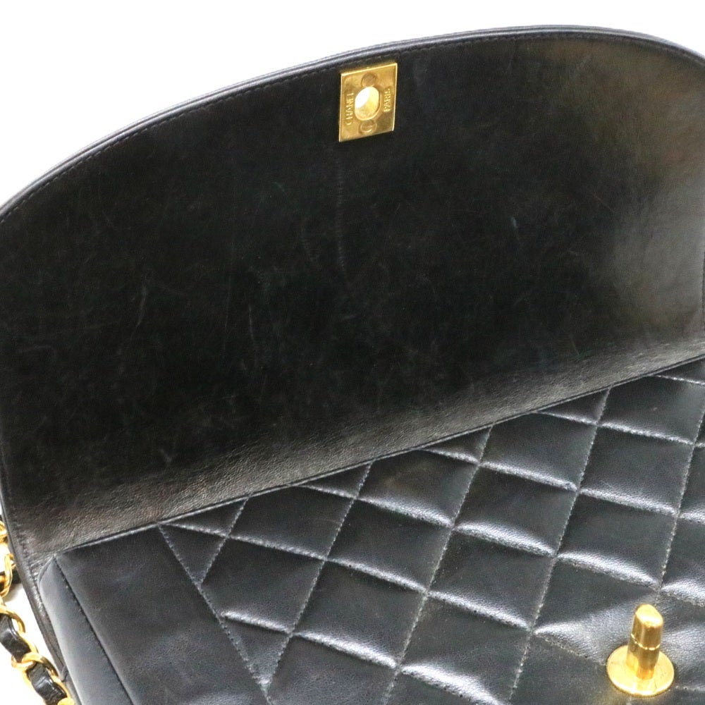 【リユース品】 シャネル CHANEL バッグ ショルダーバッグ ダイアナ チェーンショルダーバッグ A01164 ブラック/ゴールド金具 【お取り寄せ】