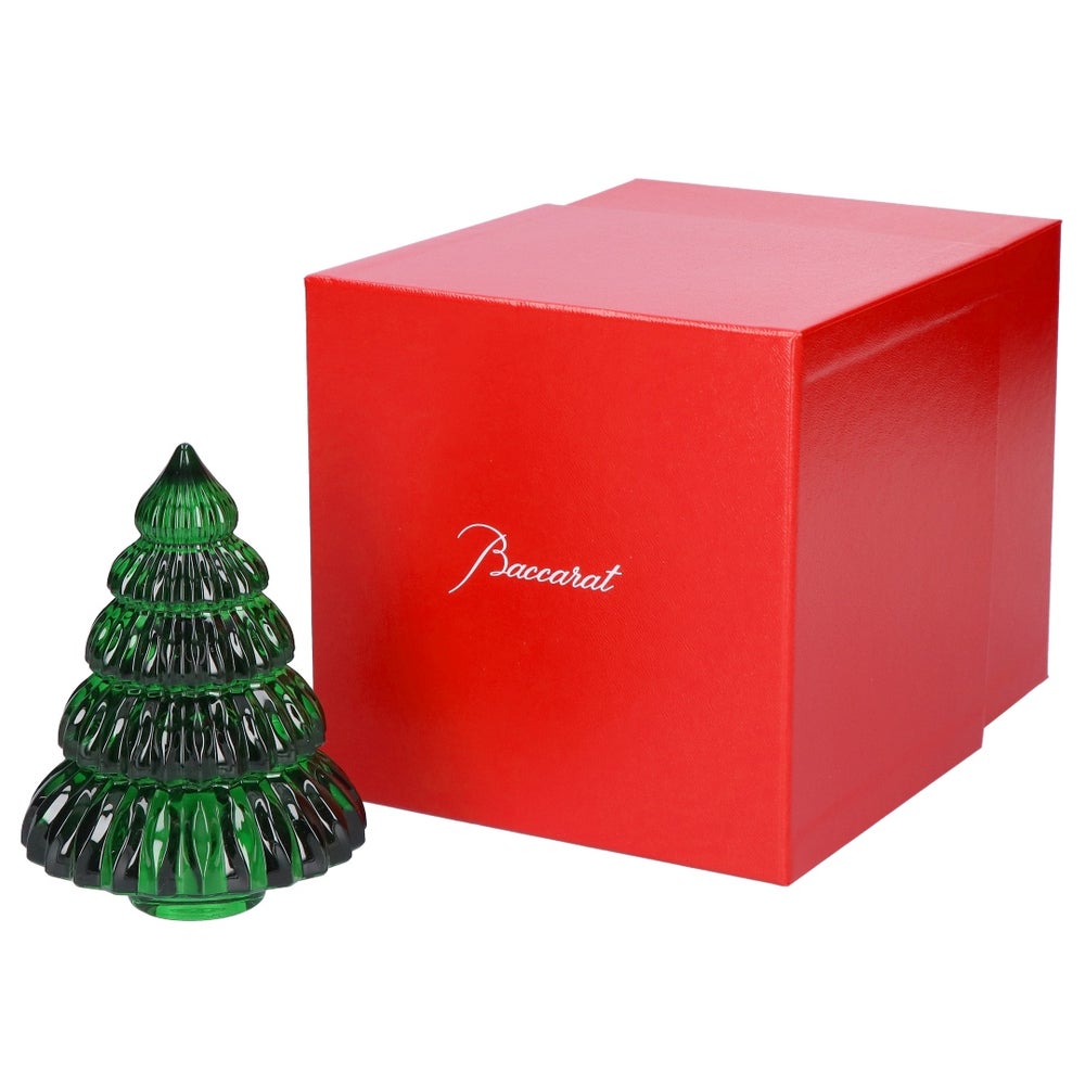 バカラ BACCARAT 置物 オブジェ オーナメント クリスマスオーナメント ノエル クリスタル NOEL 2815640 クリスマスツリー グリーン GREEN ENCHANTING FIR 12CM