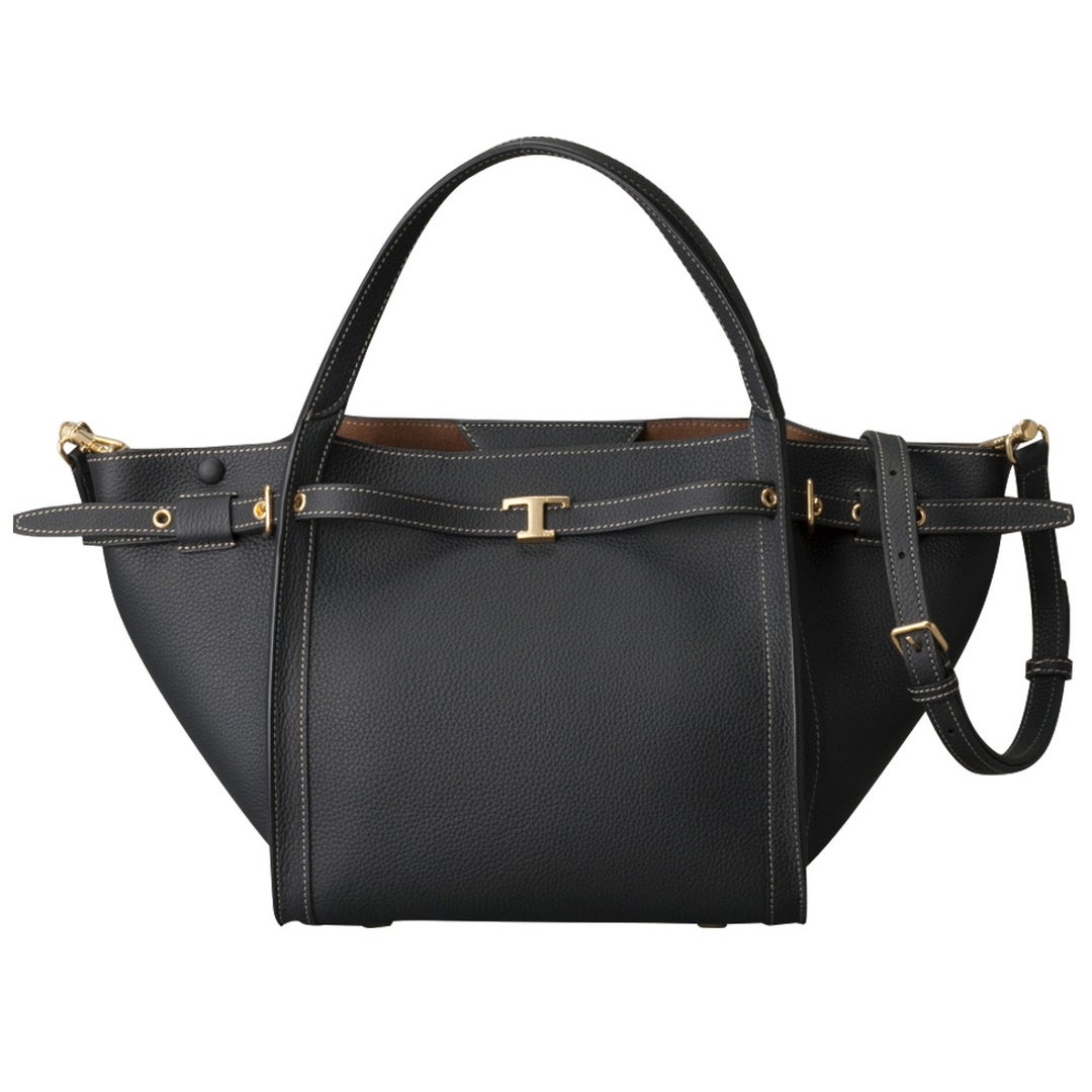 トッズ TOD'S トートバッグ Tタイムレス XBWTSBA0300 Q8E ブラック