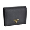 プラダ PRADA 財布 折財布 1MV204 QWA F0002 【SAFFIANO METAL】 NERO 【お取り寄せ】