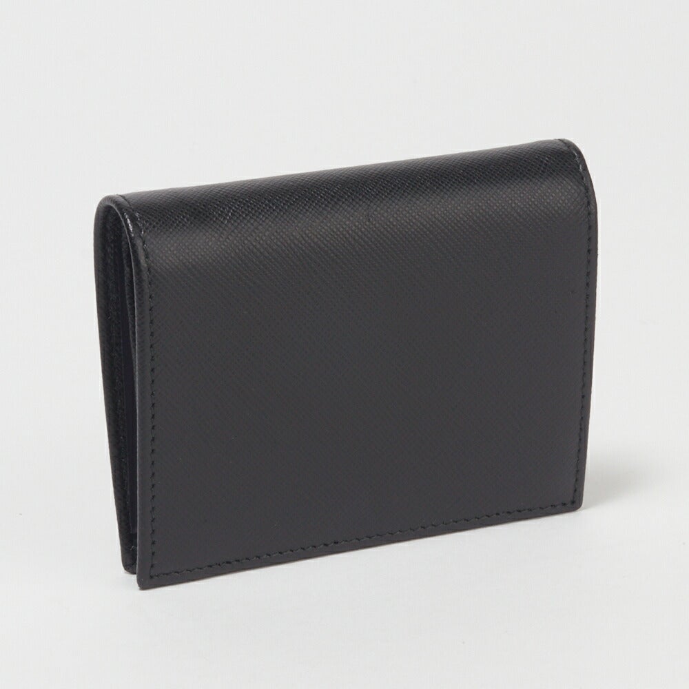 プラダ PRADA 財布 折財布 【サフィアーノトライアングル：SAFFIANO TRIANG】 1MV204 QHH ブラック（F0002/NERO） 【お取り寄せ】